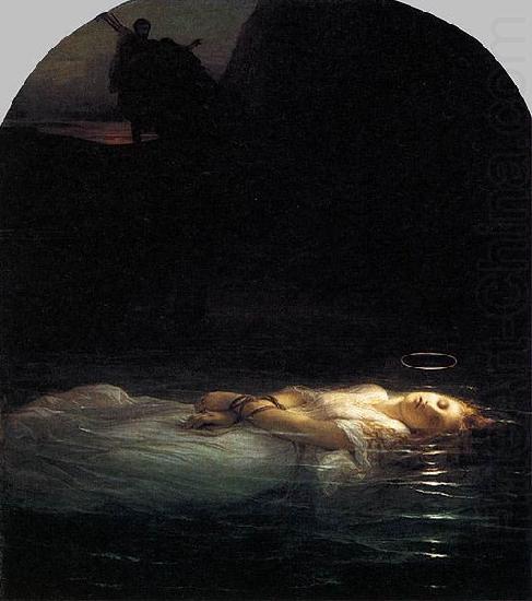 Eugene Delacroix A Christian Martyr Drowned in the Tiber During the Reign of Diocletian china oil painting image